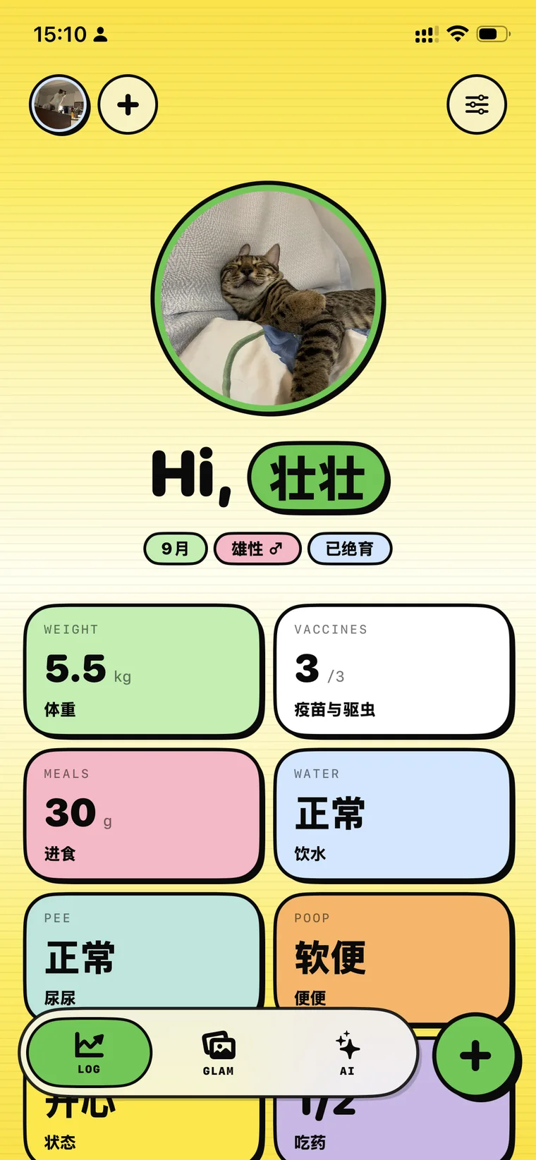 首页状态